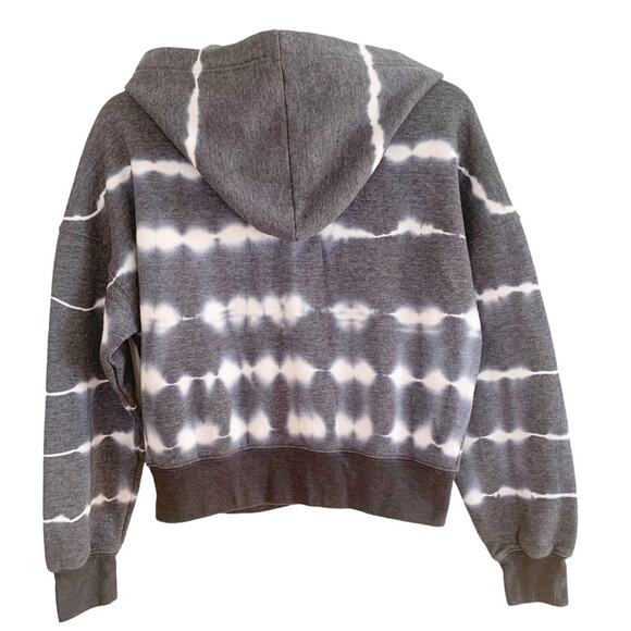 Free People Movement Grey Ozark Mist Believer Crop Lace Up Hoodie X Small - Picture 3 of 9